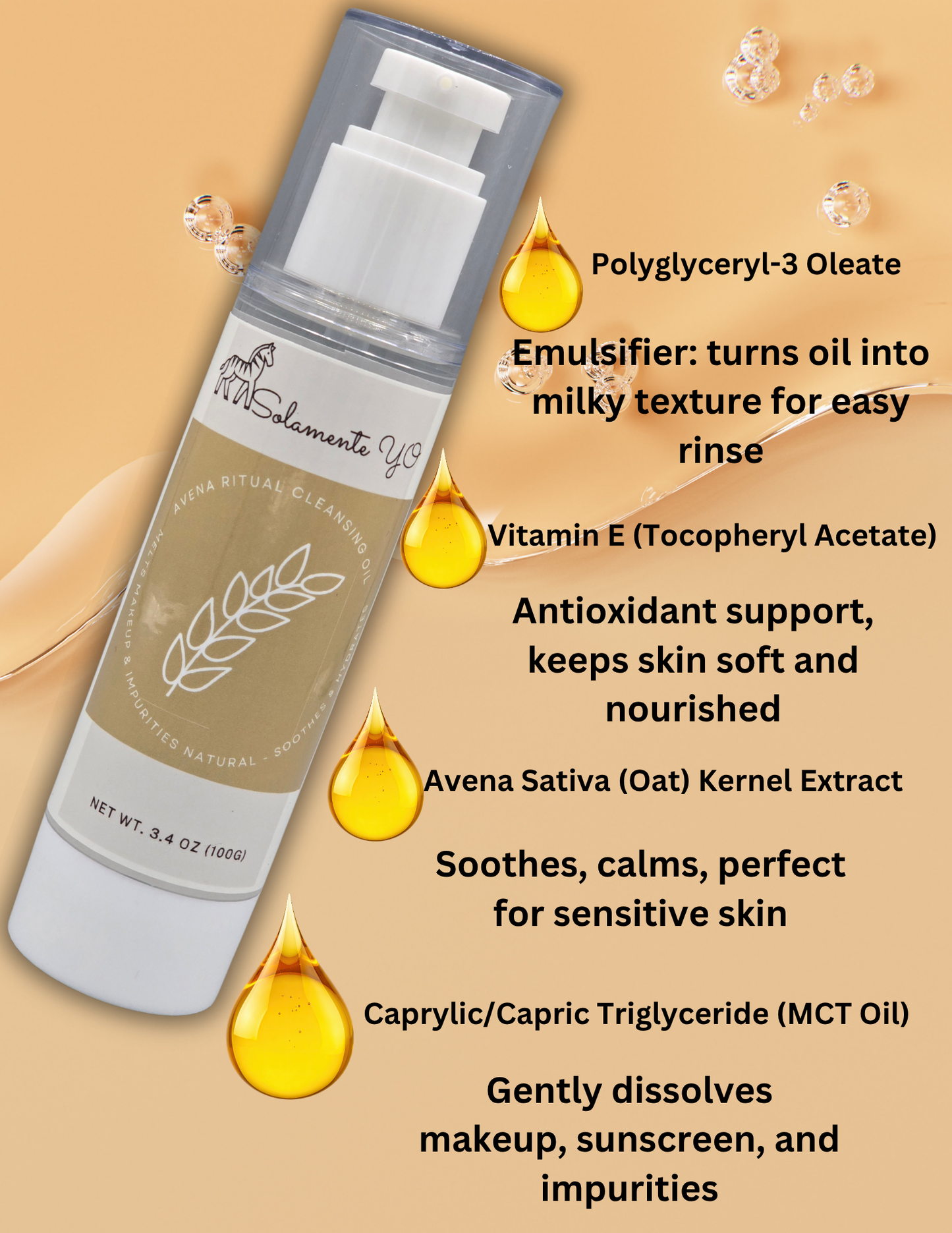 Avena Ritual Cleansing Oil – Gentle Makeup Remover