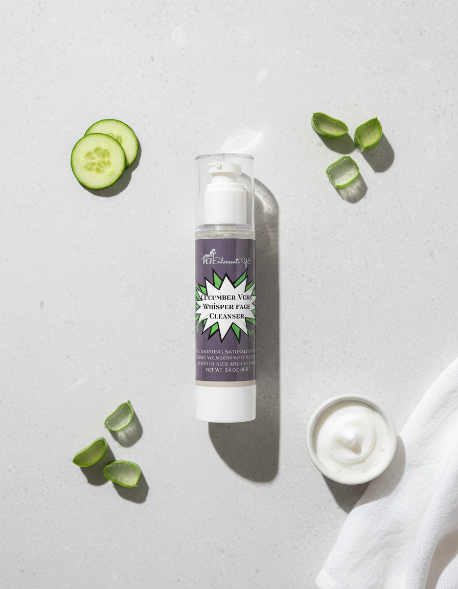 Cucumber Vera Whisper Cleanser – Gentle Face Wash for Sensitive Skin (Ages 13+)