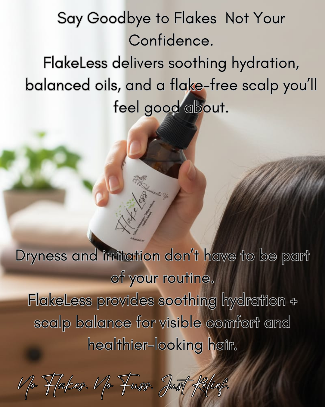 FlakeLess Scalp Mist -Gentle Relief for Dry, Itchy, or Flaky Scalp